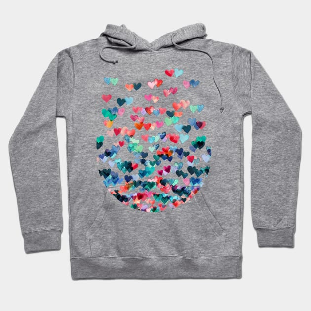 Heart Connections - Watercolor Painting Hoodie by micklyn